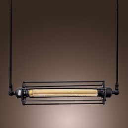Lampada a sospensione tradizionale classica vintage con dipinto dell'isola