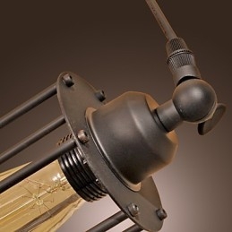 Lampada a sospensione tradizionale classica vintage con dipinto dell'isola