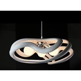 Lampada a sospensione moderna in resina dipinta e contemporanea
