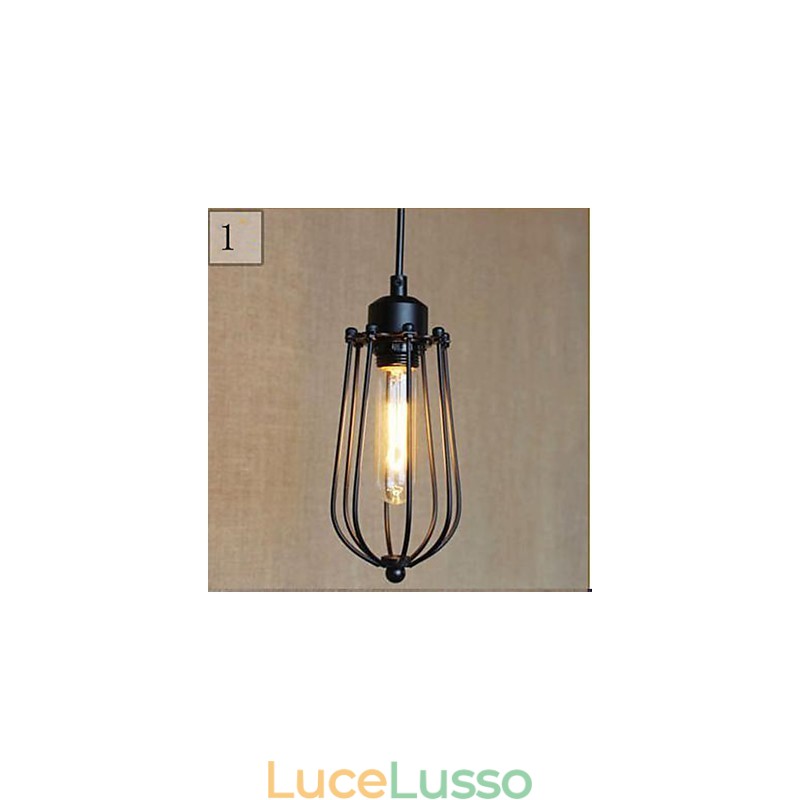 Lampada a sospensione in ferro battuto Ruralge