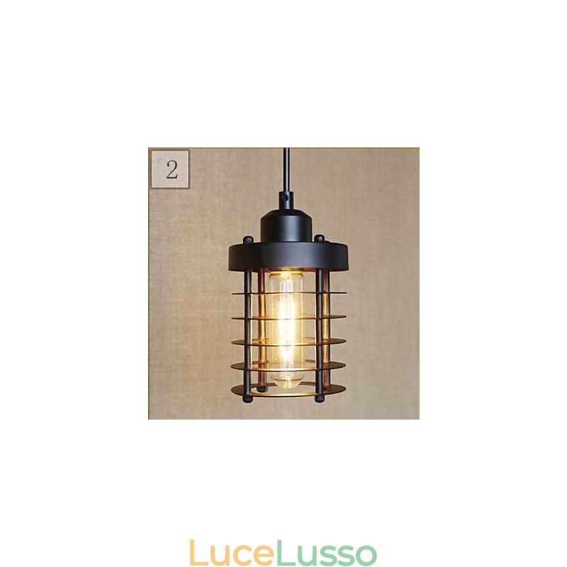 Lampada a sospensione in ferro battuto Ruralge
