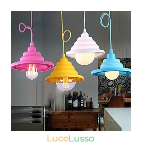 Lampade a sospensione moderne contemporanee in plastica Lampade a sospensione moderne contemporanee in plastica
