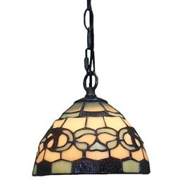 Lampada a sospensione a 1 luce con paralume in vetro