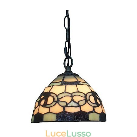 Lampada a sospensione a 1 luce con paralume in vetro Lampada a sospensione a 1 luce con paralume in vetro