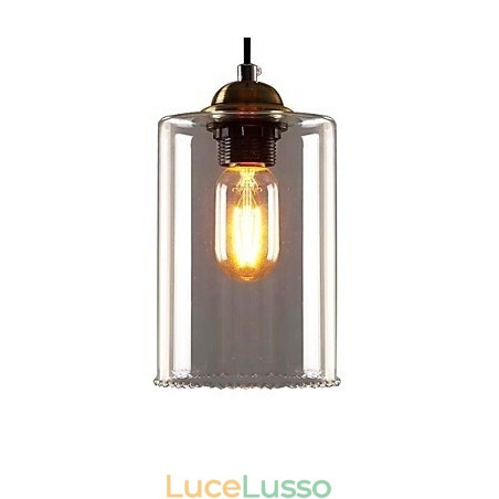 Lampadario in metallo retrò