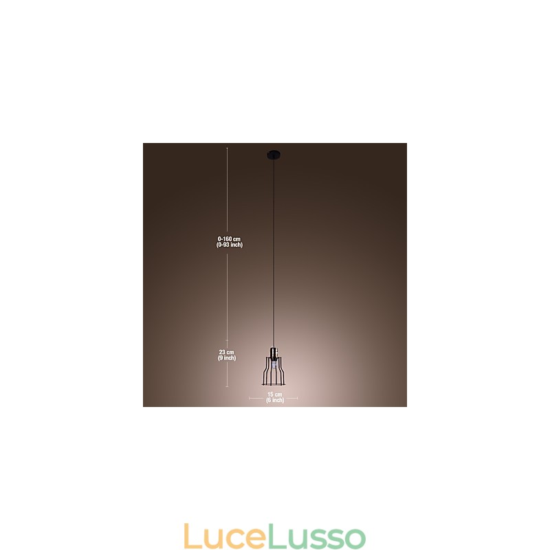 Lampada a sospensione in stile mini vintage classico tradizionale