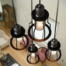 Lampada a sospensione in stile mini vintage classico tradizionale