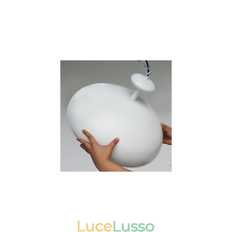 Lampada a sospensione moderna e contemporanea con dipinto a ciotola retrò