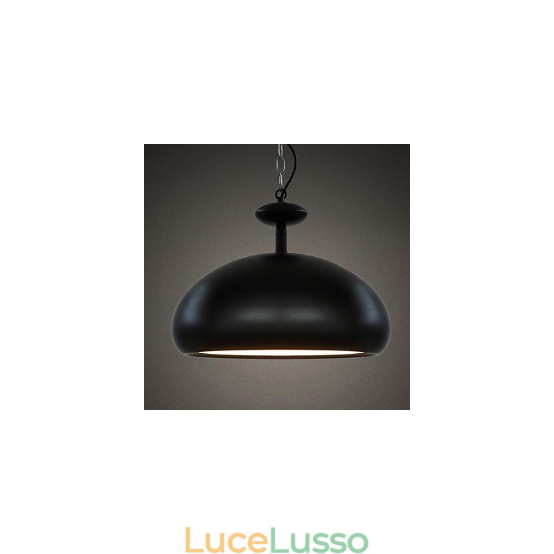 Lampada a sospensione moderna e contemporanea con dipinto a ciotola retrò