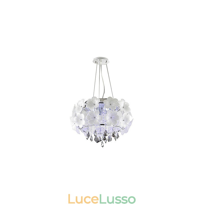 Lampada a sospensione moderna in cristallo contemporaneo