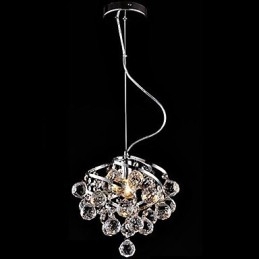 Lampadario di cristallo Lussuosa luce pendente Illuminazione da pranzo