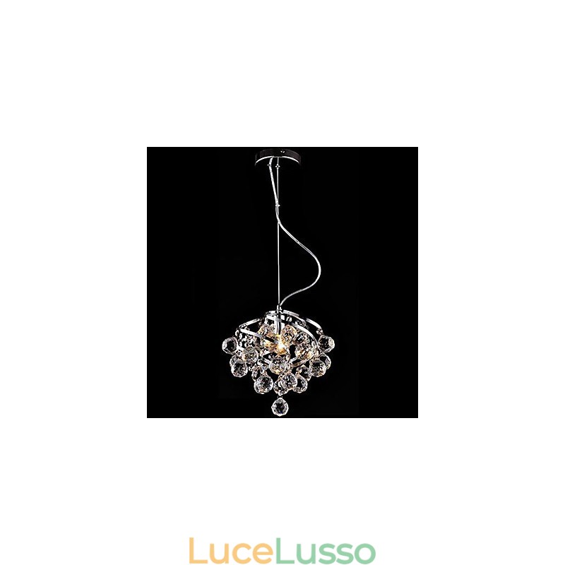 Lampadario di cristallo Lussuosa luce pendente Illuminazione da pranzo