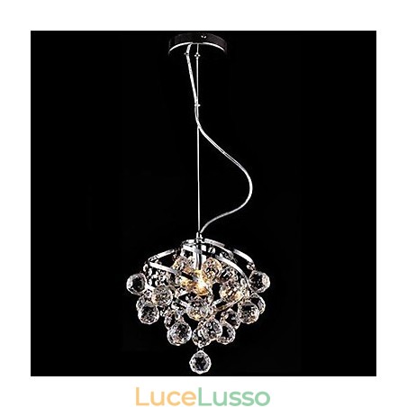 Lampadario di cristallo Lussuosa luce pendente Illuminazione da pranzo Lampadario di cristallo Lussuosa luce pendente Illuminazione da pranzo