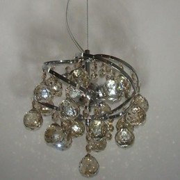 Lampadario di cristallo Lussuosa luce pendente Illuminazione da pranzo