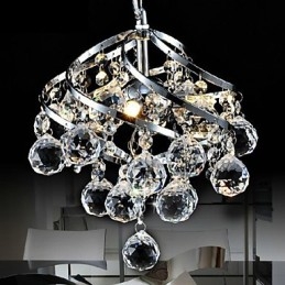 Lampadario di cristallo Lussuosa luce pendente Illuminazione da pranzo