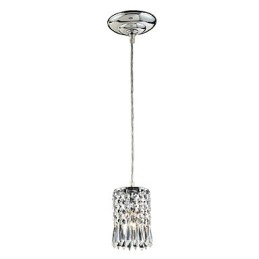 Lampada a sospensione moderna e contemporanea in cristallo mini stile elettroplaccato