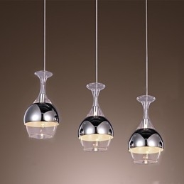 Lampadario creativo in stile francese a 3 luci a forma di calice