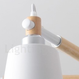Lampadario moderno contemporaneo in legno a 3 luci