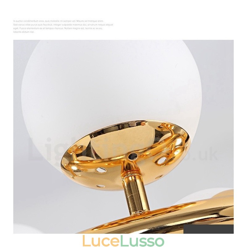 Lampadario moderno contemporaneo a 16 luci con paralume in vetro e lampada