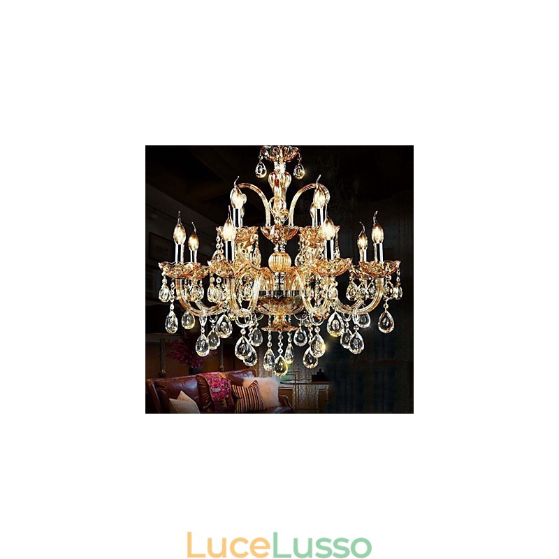 Lampadario Cristallo Moderno Contemporaneo Tradizionale Classico Vetro