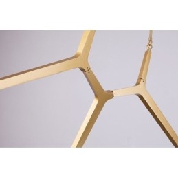 Lampadario moderno contemporaneo a 12 luci (nero dorato)