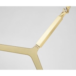 Lampadario moderno contemporaneo a 20 luci (nero dorato)