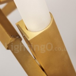 Lampadario moderno contemporaneo a 20 luci (nero dorato)