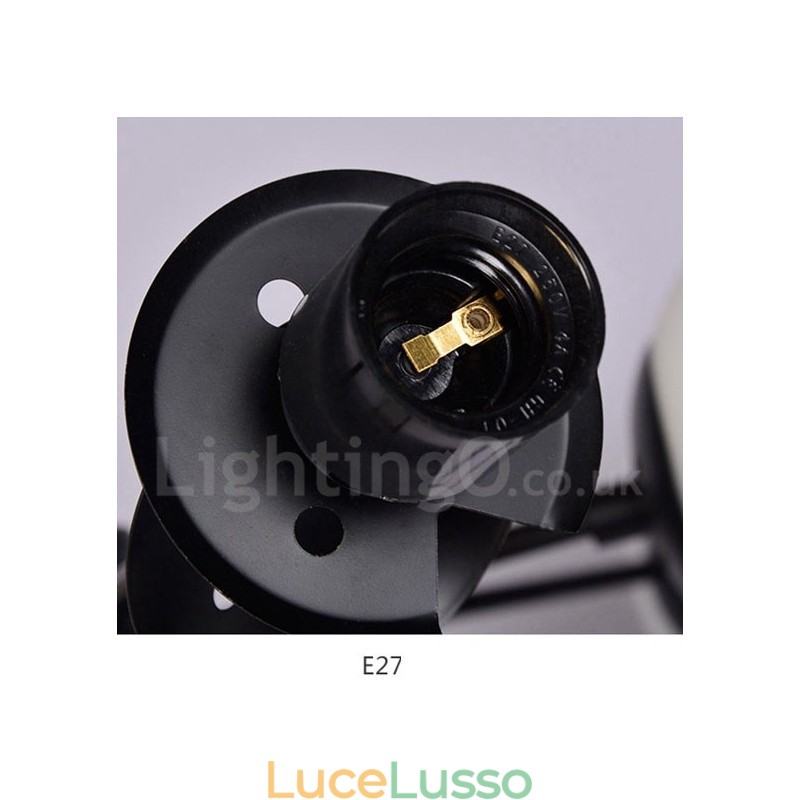 Lampadario in metallo nero a 12 luci e 2 livelli con paralume in vetro, stile moderno e contemporaneo