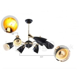 Lampadario moderno contemporaneo a 6 luci
