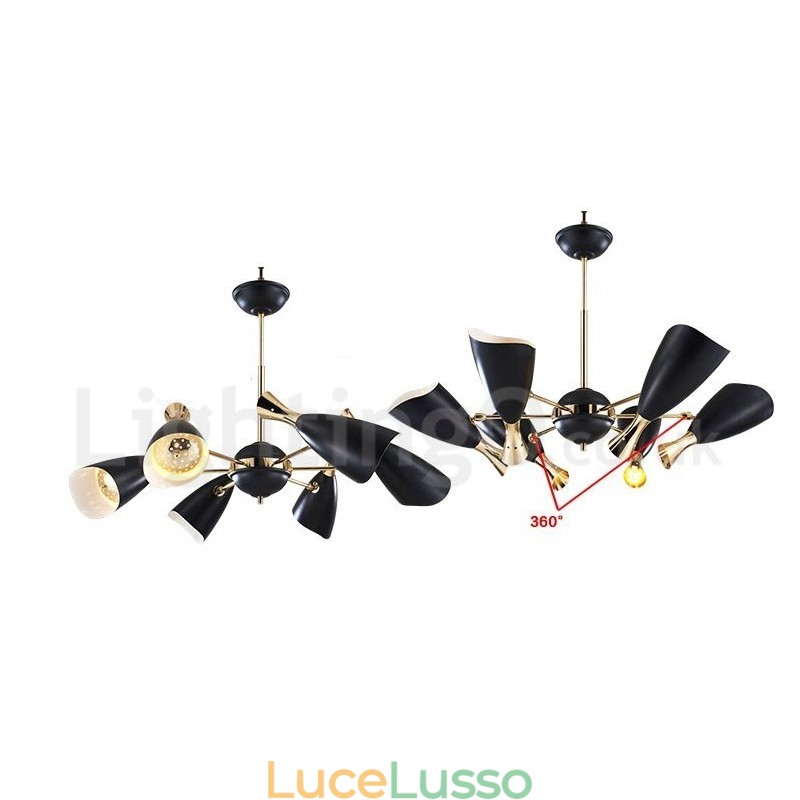Lampadario moderno contemporaneo a 6 luci