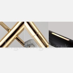 Lampadario moderno contemporaneo a 2 livelli e 4 luci