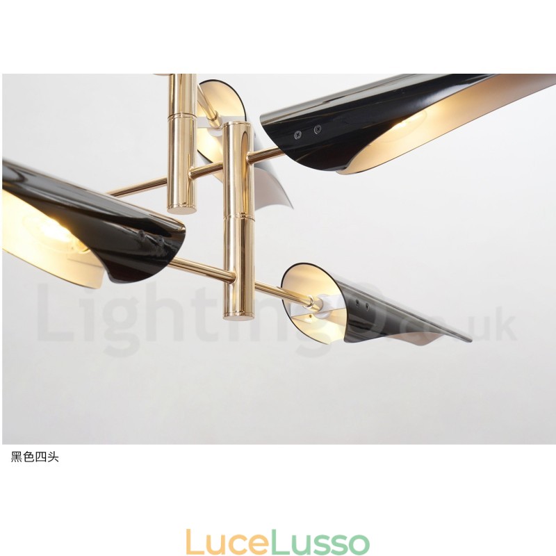 Lampadario moderno contemporaneo a 4 livelli e 8 luci