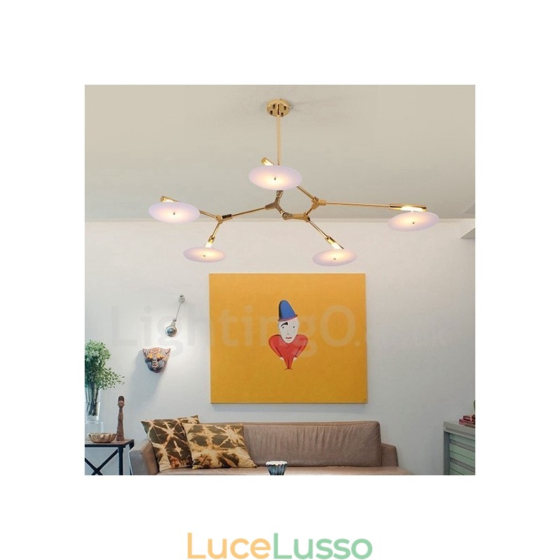 Lampadario moderno contemporaneo a 5 luci