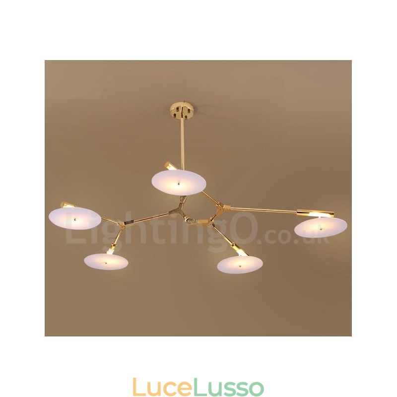 Lampadario moderno contemporaneo a 5 luci