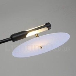 Lampadario moderno contemporaneo a 8 luci nero