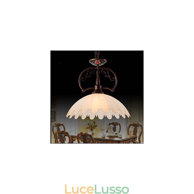 Lampada a sospensione dipinta a mano retrò Lampada a sospensione Illuminazione