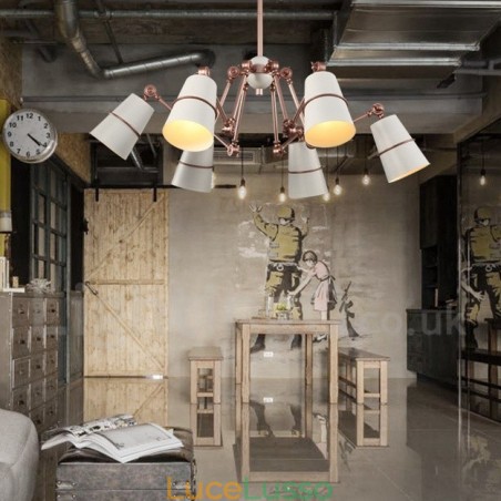 Lampadario a 6 luci con luce in stile moderno e contemporaneo Lampadario a 6 luci con luce in stile moderno e contemporaneo