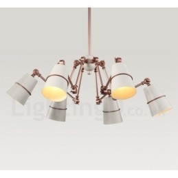 Lampadario a 6 luci con luce in stile moderno e contemporaneo