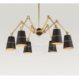Lampadario a 6 luci con luce in stile moderno e contemporaneo