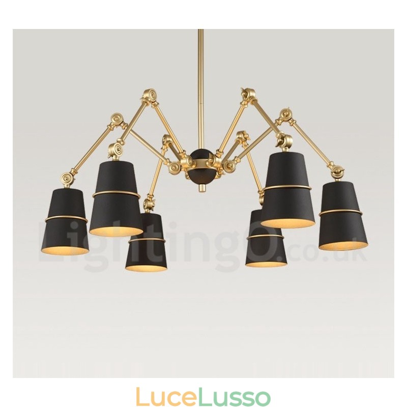 Lampadario a 6 luci con luce in stile moderno e contemporaneo