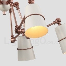 Lampadario a 6 luci con luce in stile moderno e contemporaneo
