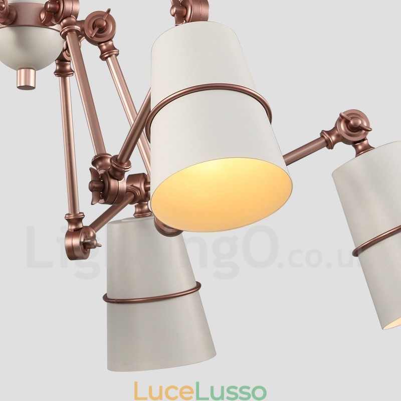 Lampadario a 6 luci con luce in stile moderno e contemporaneo