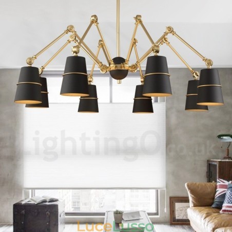 Lampadario moderno contemporaneo a 8 luci Lampadario moderno contemporaneo a 8 luci