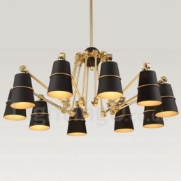 Lampadario a 10 luci con luce in stile moderno e contemporaneo