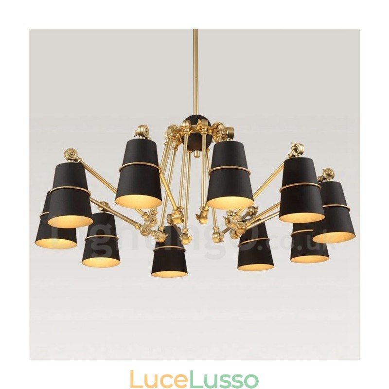 Lampadario a 10 luci con luce in stile moderno e contemporaneo