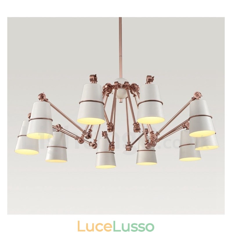 Lampadario a 10 luci con luce in stile moderno e contemporaneo
