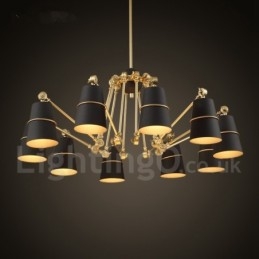 Lampadario a 10 luci con luce in stile moderno e contemporaneo