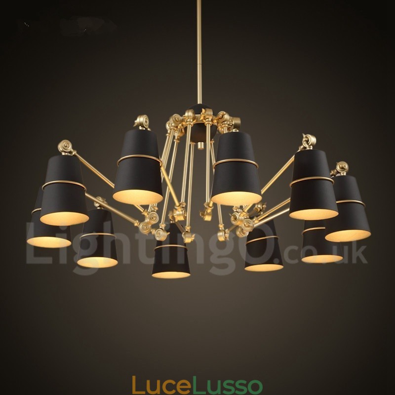 Lampadario a 10 luci con luce in stile moderno e contemporaneo