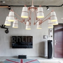 Lampadario a 10 luci con luce in stile moderno e contemporaneo