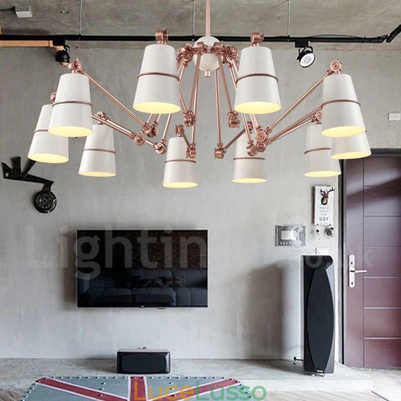 Lampadario a 10 luci con luce in stile moderno e contemporaneo